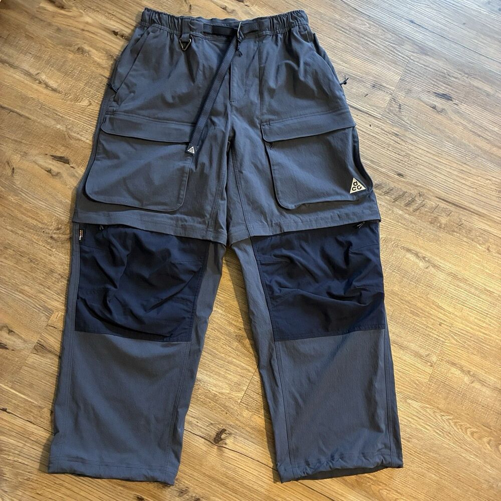 Nike ACG Smith Summit Convertible Cargo Pants Dark Blue Mens M